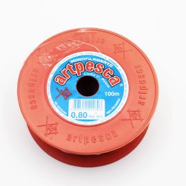 Fio de Naylon Transparente 0,80mm / Linha para Pesca (Rolo c/ 100 Mts) 