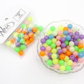 Mix multicolorido Fluorescente / 10mm - Bola (20 gramas)