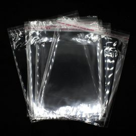 Saco com Adesivo / 13x13cm - (Pct. com 100 Unidades) - Transparente