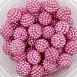 Conta Plástica / 18mm - Bola Amora (10 gramas)