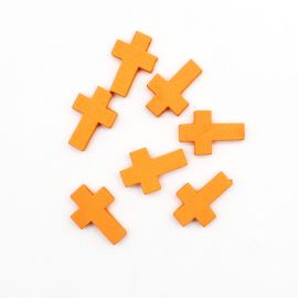 Crucifixo de Madeira / 22x19mm - Pintado (Unidade)