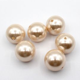 Pérola ABS / 30mm - Rosê (13 gramas) 