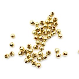 Bolinha de Metal Importada/ 4mm (10 gramas)-Dourado