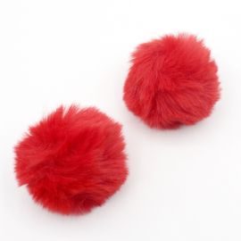 Pompom Felpudo / 7cm - Pelo Artificial (unidade)