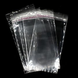 Saco com Adesivo / 11x15cm - (Pacote com 100 Unidades) - Transparente 