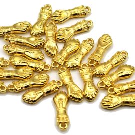 Pingente de Plástico ABS / 28x10mm - Figa (10 GRAMAS)