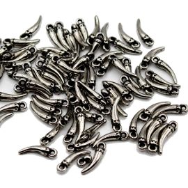 Pingente de ABS / 17x5mm - Pimentinha - Grafite (10 gramas)
