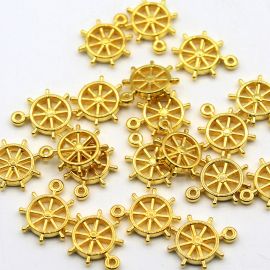 Pingente de Plástico ABS / 18x16mm - Leme (10 gramas)