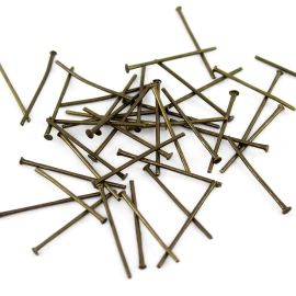 Alfinete com Cabeça / 20mm - (Pct. c/10 GRAMAS)