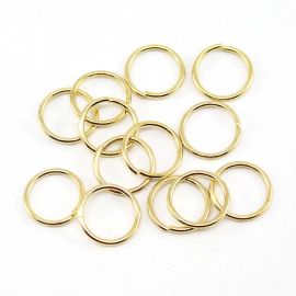 Argolinha Metal / 13mm - (Pct c/10 GRAMAS)-Dourado