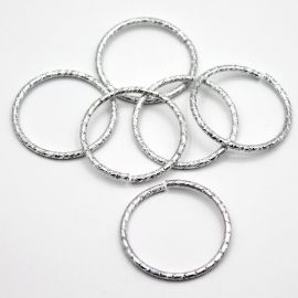 Argola de Alumínio 39mm/Trabalha (10 gramas)-Níquel