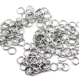 Argolinha de Alumínio 14mm / Lisa - Reforçada (20 gramas)-Níquel