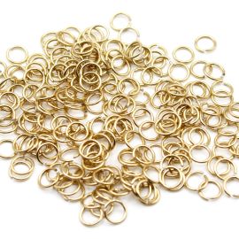 Argolinha de Alumínio 8mm / Lisa - Fina (20 Gramas) - Dourado