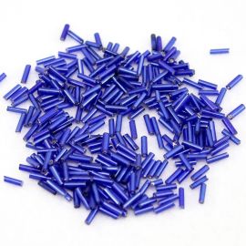 Canutilho Chinês / 7mm - Transparente com Miolo Prata (10 gramas)