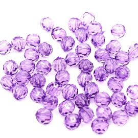 Bola Facetada em Acrílico 10mm (Pacote c/ 500 gramas)