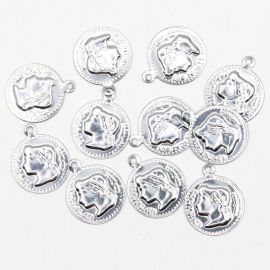 Medalha Cigana de Alumínio / 18mm (Pct c/ 100 unidades)