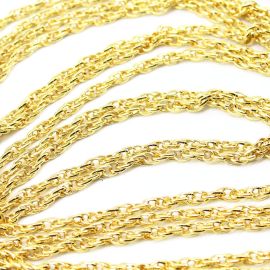 Corrente de Ferro (Elo 7x5mm) / COR520 - Dourado (1 Metro)