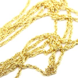 Corrente de Ferro / Elo: 5x3mm - (1 Metro) - Dourado