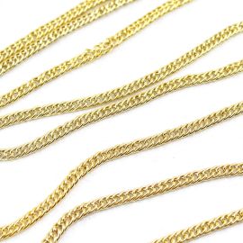 Corrente de Ferro / Elo: 6x4mm - (1 Metro)-Dourado