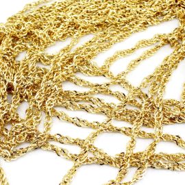 Corrente de Ferro / Elo: 9x7mm (1 Metro) - Dourado
