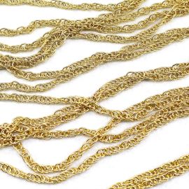 Corrente de Ferro / Elo: 6x5mm (1 Metro) - Dourado