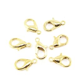 Fecho de Metal / 16mm - Lagosta (Pct c/ 100 Unidades)-Dourado