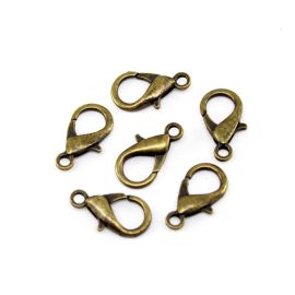 Fecho de Metal / 18mm - Lagosta (Unidade)-Ouro Velho