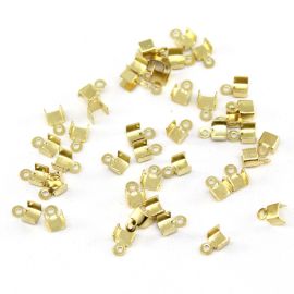 Garra de Metal / 6x4mm (Dourado: Pct. c/ 50 Unidades / Demais Banhos: Pct. c/ 100 Unidades) / (P013)-Dourado