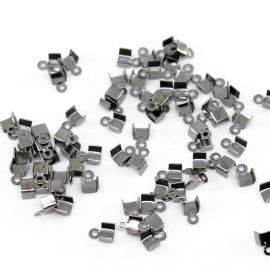 Garra de Metal / 6x4mm (Dourado: Pct. c/ 50 Unidades / Demais Banhos: Pct. c/ 100 Unidades) / (P013)-Grafite