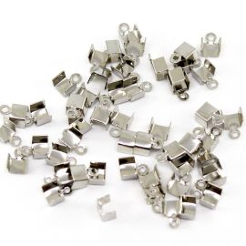 Garra de Metal / 7x5mm (Dourado: Pct. c/ 50 Unidades / Demais Banhos: Pct. c/ 100 Unidades) / (cod:P101)-Níquel