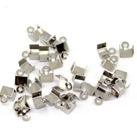 Garra de Metal / 9X6mm (Dourado: Pct. c/ 50 Unidades / Demais Banhos: Pct. c/ 100 Unidades)/(cod:P006)-Níquel