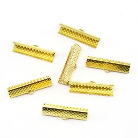 Garra de Metal (P516) / 5x25mm - Jacaré (Unidade) - Dourado