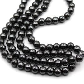 Pedra de Hematita / 10mm - Bola (1 FIO)