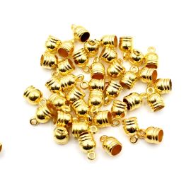 Terminal de ABS / 12x8mm - Redondo (10 gramas)-Dourado