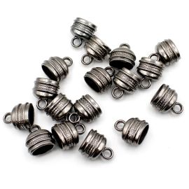 Terminal de ABS / 19x17mm - Oval - com Detalhe (10 gramas)