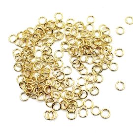 Argolinha Metal / 5mm - (Pct c/10 GRAMAS) -Dourado