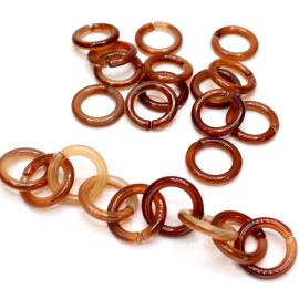 Elo de Plástico Mesclado / 1,8cm - Argola (10 gramas)