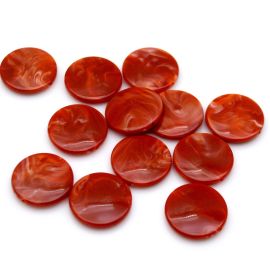 Conta Plástica Mesclada / 25mm - Redonda Achatada (10 gramas)