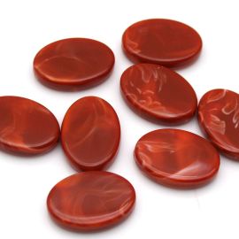 Conta Plástica Mesclada / 33x23mm - Oval (10 gramas)