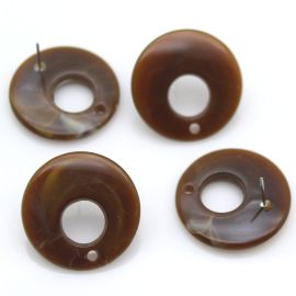 Pino de Brinco em Resina / 24mm - Redondo (1 PAR)