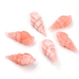 Pingente de Plástico Mesclado / 45x19mm - Caramujo (10 gramas)