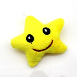 Pingente de Pelucia / 6,4x7,8cm - Estrela (unidade)