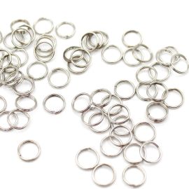 Argola de Metal / 10mm - Dupla (10 gramas) - Níquel