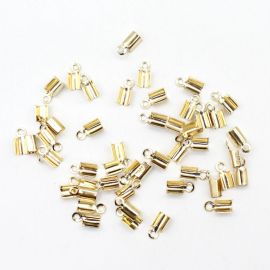 Garra de Metal 4X8mm (Dourado: Pct. c/ 50 Unidades / Demais Banhos: Pct. c/ 100 Unidades) / (COD:P007)-Dourado