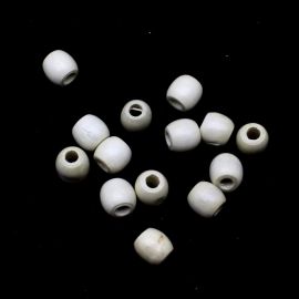 Conta de Madeira / 16x16mm - Barril (10 gramas)