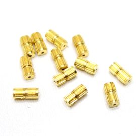 Fecho de Metal / 8x4mm - Rosca (Dúzia)-Dourado