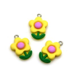 Pingente de Resina / 25x17mm - Florzinha (Unidade)