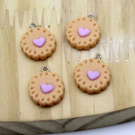 Pingente de Resina / 18mm - com Coraçãozinho (Unidade)