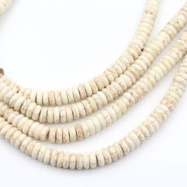 Pedra Howlita / 10mm - Disco (1 FIO)