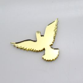 Aplique de Acrílico / 2x3,5cm - Pomba (Unidade)